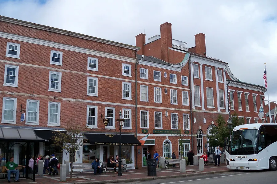 Market Square in Portsmouth, New Hampshire, home of the IAPP