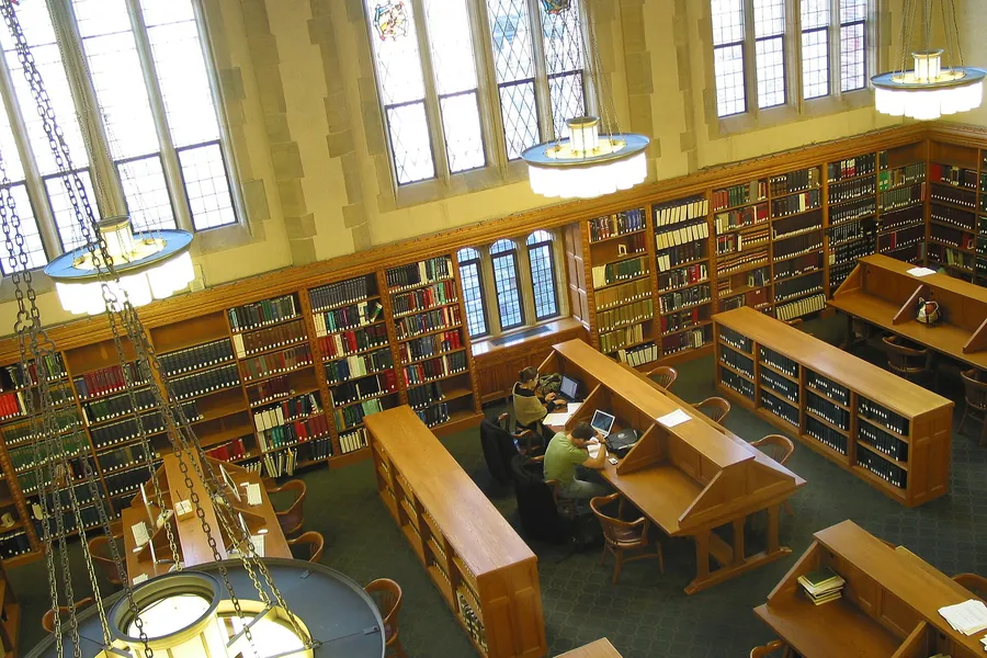 Law library reading room